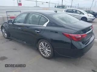 2020 Infiniti Q50 3.0t LUXE with VIN JN1EV7AP6LM206614, listed as a IAAI auction lot 41868604 with 54,247 mi miles. Bid and sale history available at carsss.com. Image 3.