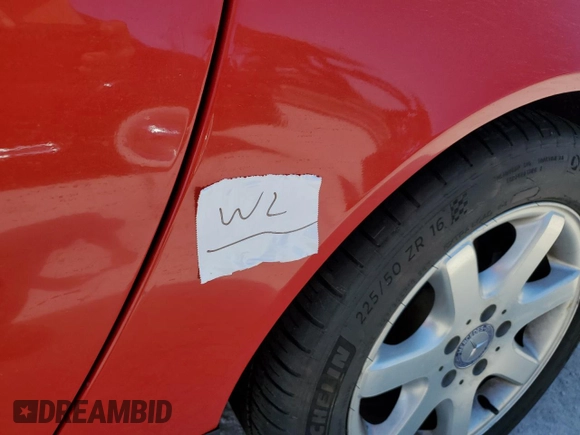 2000 Mercedes-Benz SLK 230 Kompressor with VIN WDBKK47F0YF152761, listed as a Copart auction lot 77760544 with Not provided miles and Non repairable. Bid and sale history available at DreamBid. Image 12.