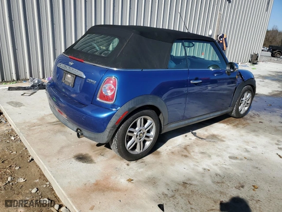 2014 MINI Cooper Convertible with VIN WMWZN3C50ET569810, listed as a Copart auction lot 43417525 with 55,444 mi miles and Salvage Title. Bid and sale history available at carsss.com. Image 3.
