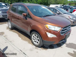 2018 Ford EcoSport SE with VIN MAJ3P1TE9JC212858, listed as a IAAI auction lot 42029732 with 98,869 mi miles. Bid and sale history available at carsss.com. Image 1.