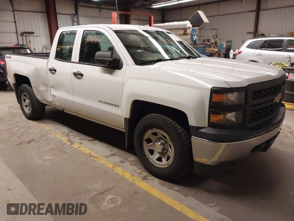 2014 Chevrolet Silverado 1500 Work Truck with VIN 1GCVKPEHXEZ182977, listed as a IAAI auction lot 41793244 with 135,879 mi miles and . Bid and sale history available at DreamBid. Image 1.