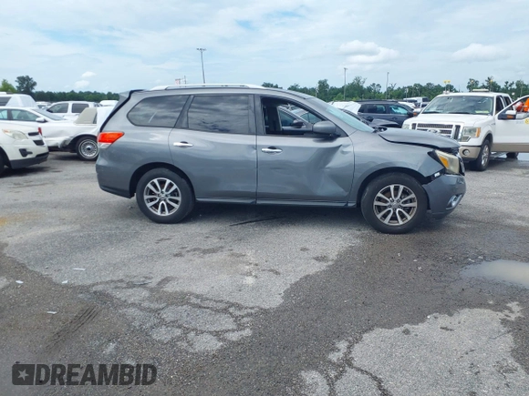2016 Nissan Pathfinder S with VIN 5N1AR2MN4GC613707, listed as a IAAI auction lot 42462865 with 130,113 mi miles and . Bid and sale history available at DreamBid. Image 13.