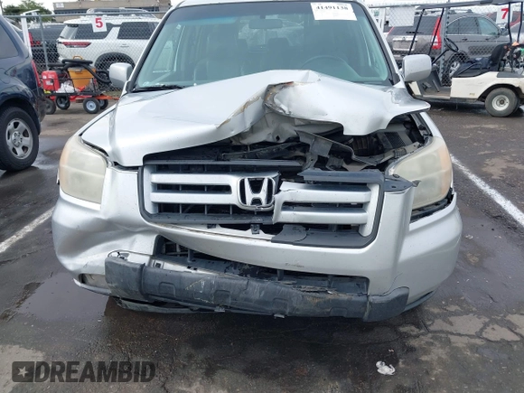 2008 Honda Pilot EX-L with VIN 5FNYF287X8B017612, listed as a IAAI auction lot 41491138 with 315,287 mi miles and . Bid and sale history available at DreamBid. Image 6.