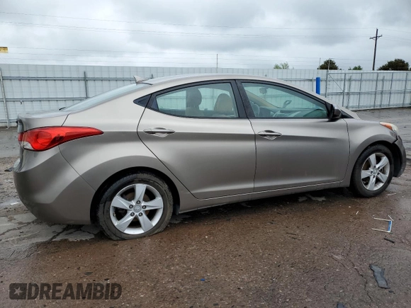 2013 Hyundai Elantra GLS with VIN 5NPDH4AE3DH342353, listed as a Copart auction lot 59496535 with 127,399 mi miles and Salvage title. Bid and sale history available at DreamBid. Image 3.