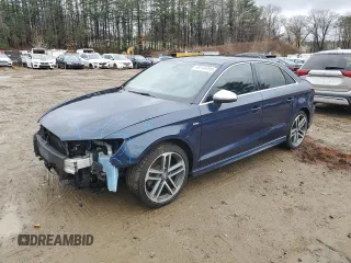 2017 Audi A3 Sedan Premium Plus with VIN WAUJ8GFF4H1030929, listed as a Copart auction lot 49146495 with 92,565 mi miles and Salvage Title. Bid and sale history available at carsss.com. Image 1.