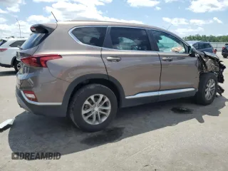 2020 Hyundai Santa Fe SE with VIN 5NMS2CAD8LH167474, listed as a Copart auction lot 57946045 with 59,949 mi miles and Salvage title. Bid and sale history available at DreamBid. Image 3.