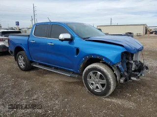 2024 Ford Ranger LARIAT with VIN 1FTER4KH6RLE32643, listed as a Copart auction lot 83477374 with 2,191 mi miles and Salvage Title. Bid and sale history available at carsss.com. Image 4.