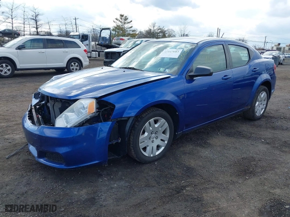 2012 Dodge Avenger SE with VIN 1C3CDZAB1CN151561, listed as a IAAI auction lot 41847003 with 90,405 mi miles. Bid and sale history available at carsss.com. Image 17.