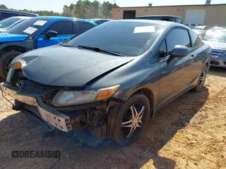 2012 Honda Civic Cpe LX with VIN 2HGFG3B53CH536426, listed as a IAAI auction lot 41871893 with 162,907 mi miles. Bid and sale history available at carsss.com. Image 2.
