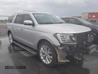 2018 Ford Expedition Max Platinum z VIN 1FMJK1MT6JEA00254, wystawiony jako IAAI lot #42594153 z przebiegiem 153 871 mil mil oraz . Historia ofert i sprzedaży dostępna na DreamBid. Obrazek 1.
