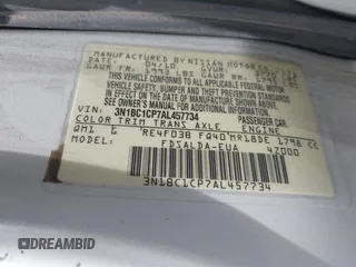 2010 Nissan Versa S z VIN 3N1BC1CP7AL457734, wystawiony jako IAAI lot #42418882 z przebiegiem 194 207 mil mil oraz . Historia ofert i sprzedaży dostępna na DreamBid. Obrazek 9.