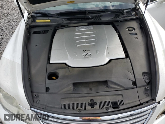 2011 Lexus LS 460 with VIN JTHBL5EFXB5105949, listed as a Copart auction lot 57102795 with 197,877 mi miles and Salvage title. Bid and sale history available at DreamBid. Image 11.
