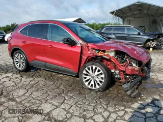 2021 Ford Escape Titanium Hybrid with VIN 1FMCU0DZ7MUB20799, listed as a Copart auction lot 58835735 with 37,767 mi miles and Salvage title. Bid and sale history available at DreamBid. Image 4.