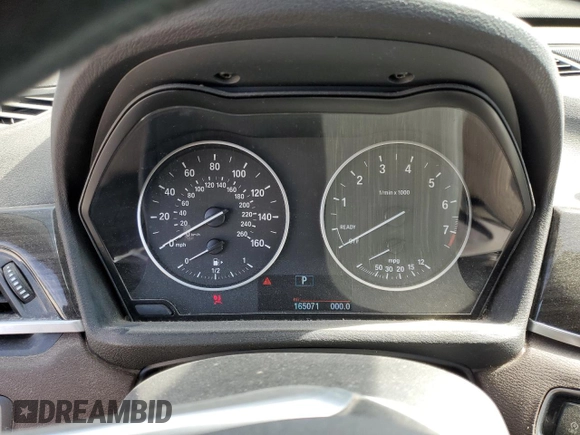 2017 BMW X1 xDrive28i with VIN WBXHT3Z31H4A57021, listed as a Copart auction lot 46507885 with 165,071 mi miles and Salvage Title. Bid and sale history available at carsss.com. Image 9.