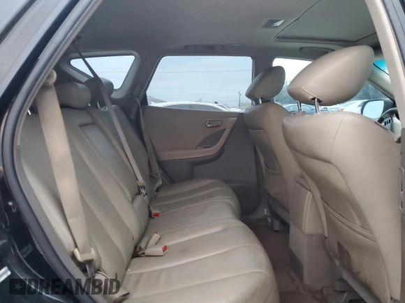 2007 Nissan Murano SL with VIN JN8AZ08TX7W528391, listed as a Copart auction lot 52120565 with Not provided miles and Salvage title. Bid and sale history available at DreamBid. Image 11.