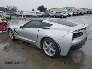 2015 Chevrolet Corvette 1LT with VIN 1G1YB2D73F5121447, listed as a Copart auction lot 43639735 with 40,398 mi miles and Salvage Title. Bid and sale history available at carsss.com. Image 2.
