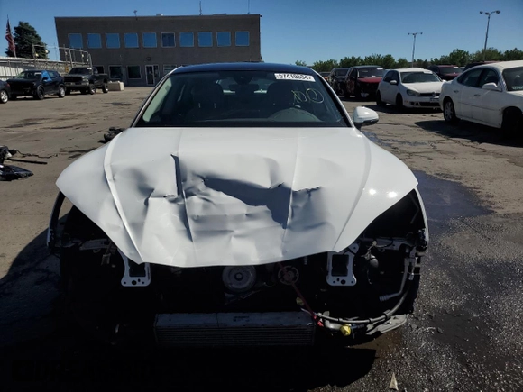 2023 Audi A5 Sportback Premium Plus with VIN WAUCBCF5XPA036078, listed as a Copart auction lot 57410534 with 12,848 mi miles and Salvage Title. Bid and sale history available at carsss.com. Image 5.