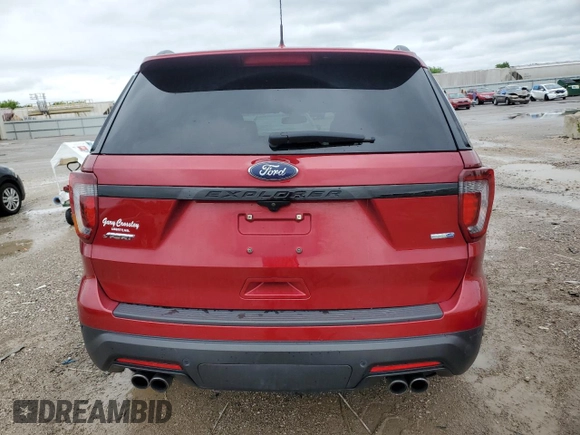 2019 Ford Explorer Sport with VIN 1FM5K8GT7KGB38901, listed as a Copart auction lot 57345485 with 77,906 mi miles and Salvage title. Bid and sale history available at DreamBid. Image 6.