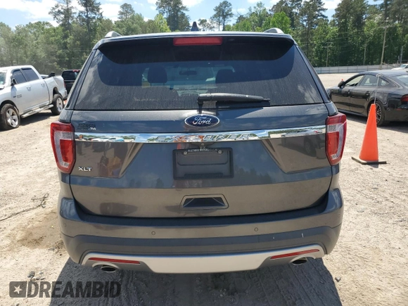 2017 Ford Explorer XLT with VIN 1FM5K7D82HGC44949, listed as a Copart auction lot 53078505 with 84,807 mi miles and Salvage Title. Bid and sale history available at carsss.com. Image 6.