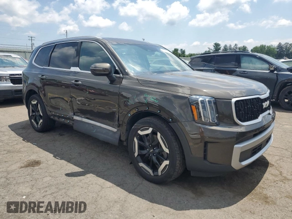 2023 Kia Telluride EX X-Line with VIN 5XYP3DGC2PG355687, listed as a Copart auction lot 64475405 with 37,565 mi miles and Salvage title. Bid and sale history available at DreamBid. Image 4.