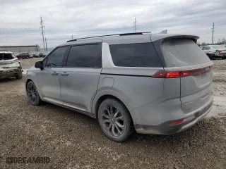 2023 Kia Carnival SX Prestige with VIN KNDNE5H36P6206062, listed as a Copart auction lot 43562195 with 76,089 mi miles and Salvage Title. Bid and sale history available at carsss.com. Image 2.