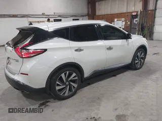 2015 Nissan Murano Platinum with VIN 5N1AZ2MH0FN284971, listed as a IAAI auction lot 41825061 with 108,391 mi miles and . Bid and sale history available at DreamBid. Image 4.