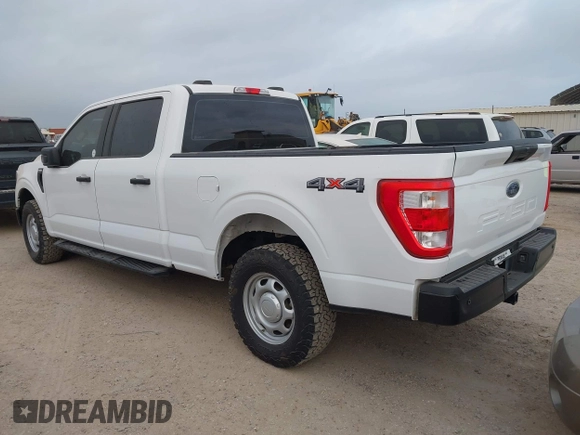 2022 Ford F-150 XL with VIN 1FTFW1E51NKE67183, listed as a IAAI auction lot 42123925 with 100,877 mi miles. Bid and sale history available at carsss.com. Image 3.