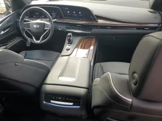 2024 Cadillac Escalade Premium Luxury with VIN 1GYS4BKL1RR181502, listed as a Copart auction lot 77155704 with 6,588 mi miles and Salvage Title. Bid and sale history available at carsss.com. Image 8.