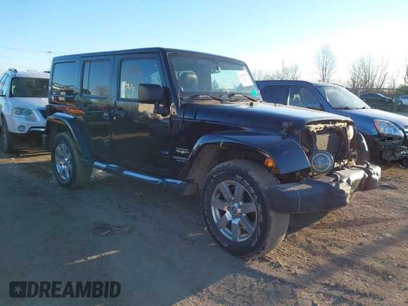 2014 Jeep Wrangler Unlimited Sahara with VIN 1C4BJWEG7EL322316, listed as a IAAI auction lot 41059508 with 144,662 mi miles. Bid and sale history available at carsss.com. Image 1.