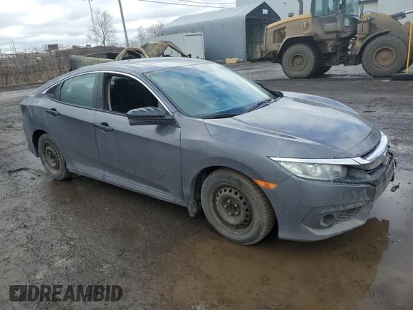 2017 Honda Civic EX with VIN 2HGFC2F88HH024789, listed as a Copart auction lot 50607845 with 106,199 mi miles and Salvage Title. Bid and sale history available at DreamBid. Image 4.