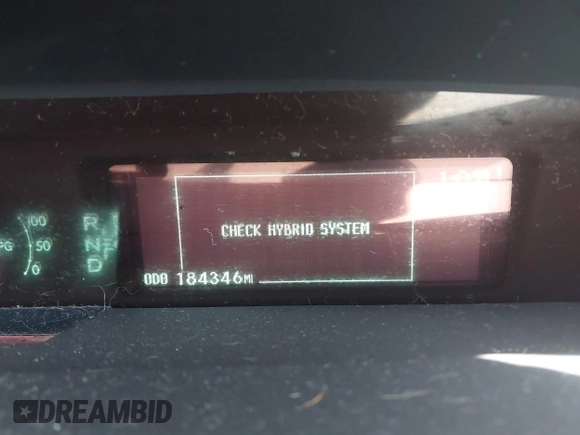 2011 Toyota Prius I with VIN JTDKN3DU6B0266604, listed as a IAAI auction lot 41981587 with 184,346 mi miles. Bid and sale history available at carsss.com. Image 15.