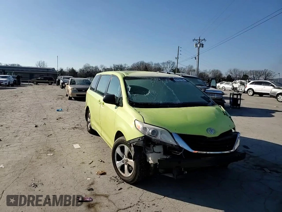 2013 Toyota Sienna L with VIN 5TDZK3DC7DS289422, listed as a Copart auction lot 87951105 with 183,949 mi miles and Salvage Title. Bid and sale history available at carsss.com. Image 12.
