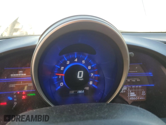 2011 Honda CR-Z EX with VIN JHMZF1D63BS007234, listed as a Copart auction lot 48788365 with 148,601 mi miles and Salvage Title. Bid and sale history available at carsss.com. Image 9.