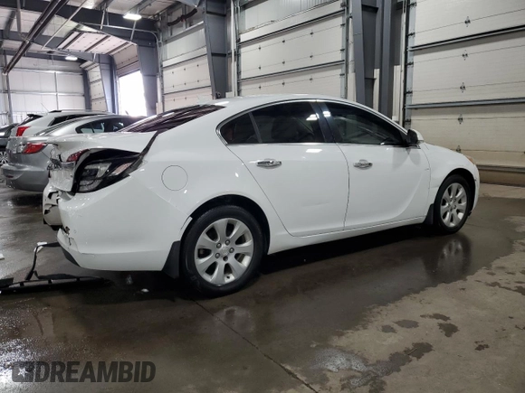 2014 Buick Regal Premium I with VIN 2G4GM5ER6E9241934, listed as a Copart auction lot 50411645 with 130,134 mi miles and Salvage title. Bid and sale history available at DreamBid. Image 3.