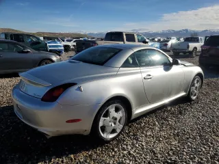 2004 Lexus SC with VIN JTHFN48Y540060258, listed as a Copart auction lot 50166295 with 187,505 mi miles and Salvage Title. Bid and sale history available at carsss.com. Image 3.