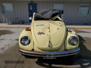 1972 Volkswagen Beetle with VIN 1522360640, listed as a Copart auction lot 50975555 with Not Provided miles and Salvage Title. Bid and sale history available at DreamBid. Image 5.