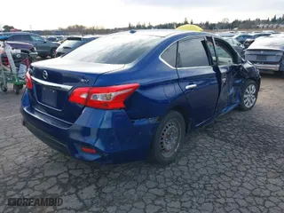 2017 Nissan Sentra S with VIN 3N1AB7AP6HY354709, listed as a IAAI auction lot 41630543 with 166,538 mi miles. Bid and sale history available at carsss.com. Image 4.