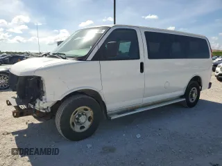 2012 Chevrolet Express Passenger 1LT with VIN 1GAZGYFG1C1154844, listed as a Copart auction lot 64774005 with 181,261 mi miles and Salvage title. Bid and sale history available at DreamBid. Image 1.