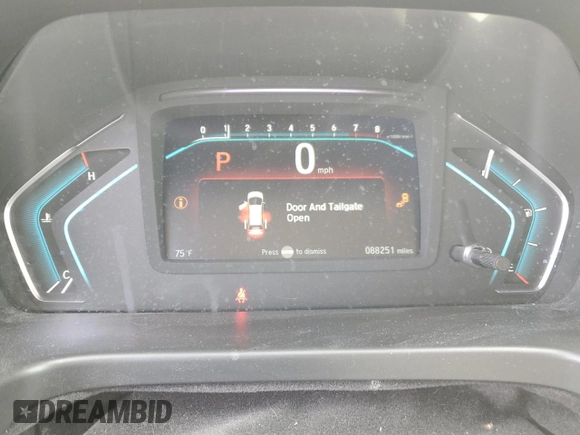 2018 Honda Odyssey Elite with VIN 5FNRL6H95JB076708, listed as a Copart auction lot 54906505 with 88,251 mi miles and Salvage title. Bid and sale history available at DreamBid. Image 9.