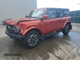 2023 Ford Bronco with VIN 1FMDE5BHXPLB99680, listed as a Copart auction lot 54232455 with 16,579 mi miles and Salvage Title. Bid and sale history available at DreamBid. Image 1.