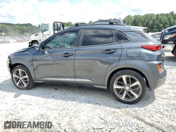 2019 Hyundai Kona Limited with VIN KM8K33A59KU372570, listed as a Copart auction lot 65702914 with 34,781 mi miles and Non Repairable. Bid and sale history available at carsss.com. Image 2.