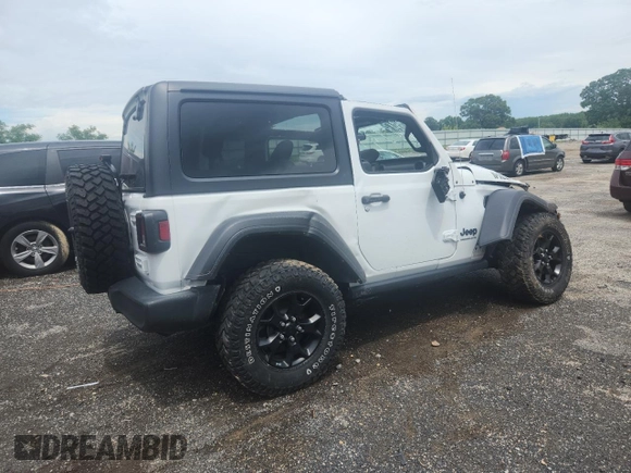 2022 Jeep Wrangler Sport with VIN 1C4GJXAN8NW174725, listed as a Copart auction lot 62150515 with 40,026 mi miles and Non repairable. Bid and sale history available at DreamBid. Image 3.
