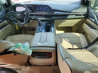 2021 Cadillac Escalade Premium Luxury with VIN 1GYS4CKL4MR240864, listed as a Copart auction lot 54990944 with 74,712 mi miles and Salvage Title. Bid and sale history available at carsss.com. Image 8.