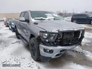 2020 Ram 1500 Big Horn with VIN 1C6RRFFG4LN341386, listed as a IAAI auction lot 41716002 with 87,027 mi miles. Bid and sale history available at carsss.com. Image 1.