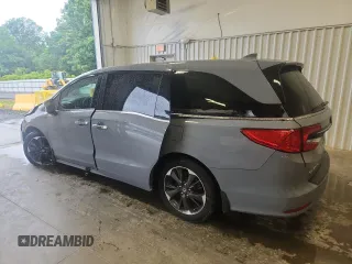 2023 Honda Odyssey Elite with VIN 5FNRL6H90PB071988, listed as a Copart auction lot 58589585 with 12,998 mi miles and Salvage title. Bid and sale history available at DreamBid. Image 2.