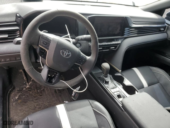 2025 Toyota Camry LE with VIN 4T1DAACK4SU063482, listed as a Copart auction lot 48110135 with 9,175 mi miles and Salvage Title. Bid and sale history available at carsss.com. Image 8.