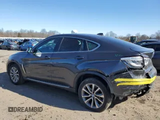 2016 BMW X6 xDrive50i with VIN 5UXKU6C59G0S82414, listed as a Copart auction lot 46219425 with 77,359 mi miles and Salvage Title. Bid and sale history available at carsss.com. Image 2.