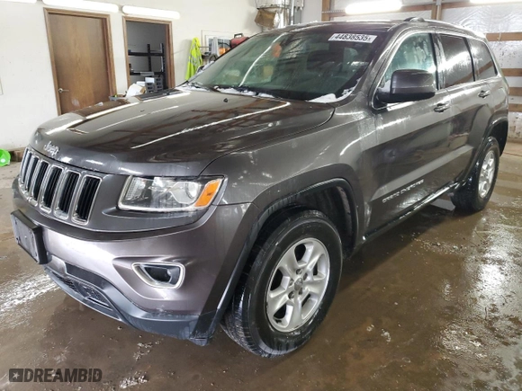 2014 Jeep Grand Cherokee Laredo with VIN 1C4RJFAG9EC164128, listed as a Copart auction lot 44838535 with 162,027 mi miles and Salvage Title. Bid and sale history available at carsss.com. Image 1.