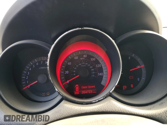 2013 Kia Forte SX with VIN KNAFW4A35D5741002, listed as a Copart auction lot 75131484 with 204,722 mi miles and Salvage Title. Bid and sale history available at carsss.com. Image 9.