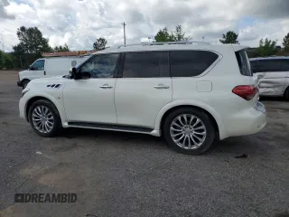 2015 Infiniti QX80 z VIN JN8AZ2NF0F9574531, wystawiony jako Copart lot #56172755 z przebiegiem 190 249 mil mil oraz Czysty tytuł • Clean title. Historia ofert i sprzedaży dostępna na DreamBid. Obrazek 2.